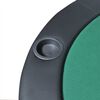 vidaXL 10-Player Foldable Poker Tabletop Green