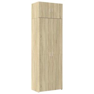 vidaXL Storage Cabinet Sonoma Oak 70x42,5x225 cm Engineered Wood