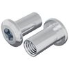 vidaXL Lock Nut 2 pcs Nickel M6 x 15 mm Steel