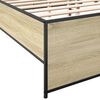 vidaXL Bed Frame without Mattress Sonoma Oak 150x200 cm King Size