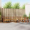 vidaXL Outdoor Sofa Set 9 pcs Natural Solid Acacia Wood