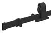 vidaXL Sliding Door Hardware Kit 152 cm Steel Black