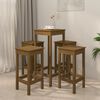vidaXL 5 Piece Bar Set Honey Brown Solid Wood Pine