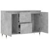 vidaXL Sideboard Concrete Grey 101.5x35x70 cm Engineered Wood