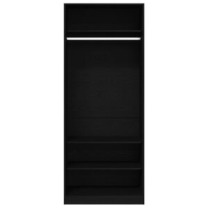 vidaXL Wardrobe Artisan Oak 80 x 50 x 200 cm Engineered Wood