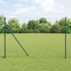 vidaXL Euro Fence Green 1.6 x 10 m PVC-coated iron