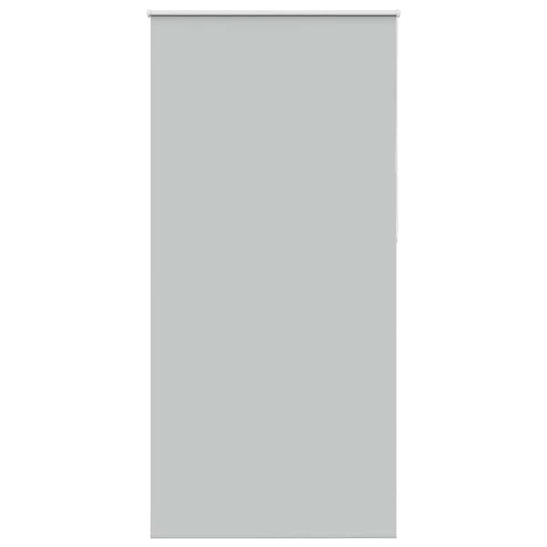 vidaXL Roller Blind Blackout Light Grey 100x230 cm Fabric Width 95.7 cm Polyester