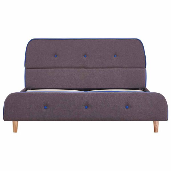 vidaXL Bed Frame without Mattress Taupe Fabric 135x190 cm Double
