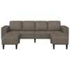 vidaXL Sofa Set Dark grey Faux suede leather