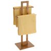 Bathroom Solutions Towel Holder Bamboo 38x32.5x70 cm