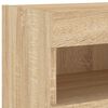 vidaXL TV Wall Cabinet with LED Lights Sonoma Oak 80x30x40 cm