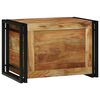vidaXL Storage Box Brown and Black 60 x 40 x 41 cm Solid Acacia Wood