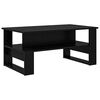 vidaXL Coffee Table Black Oak 90 x 50 x 40 cm Engineered Wood