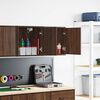 vidaXL Garage Wall Cabinets 2 pcs Brown Oak Engineered Wood