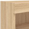 vidaXL 8 Piece TV Wall Units with LED Sonoma Oak Engineered Wood