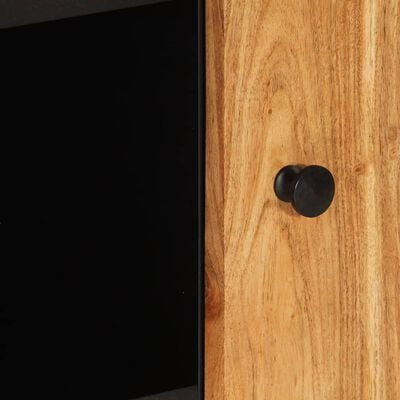 vidaXL Sideboard with 2 Doors 90x33x75 cm Solid Wood Acacia