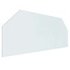 vidaXL Fireplace Glass Plate Transparent 120 x 50 cm Glass