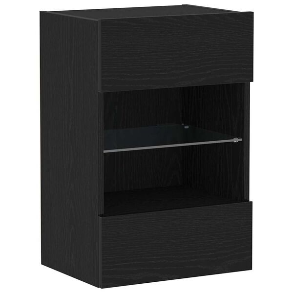 vidaXL TV Cabinet Set Black 40 x 30 x 60.5 cm Engineered Wood