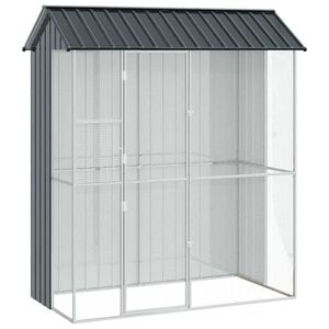 vidaXL Bird Cage Anthracite 215 x 110 x 247 cm Galvanised steel