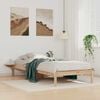 vidaXL Bed Frame with Side Tables Natural 100 x 220 cm Solid Pine Wood