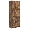 vidaXL Cabinet Set 2 pcs Smoked Oak Engineered Wood