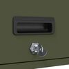 vidaXL Wall Cabinet for Garage with Gas-lift Door Olive green