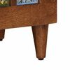 vidaXL TV Cabinet with Drawer Walnut 100 x 33 x 46 cm Solid Mango Wood