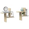 vidaXL Wall Shelves 2 pcs Sonoma Oak 38x12x38 cm Engineered Wood
