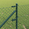 vidaXL Fence Post Green 10 x 0.6 m (40 x 40 mm mesh) Steel and PVC