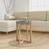 vidaXL Coffee Table Grey 41x41x48.5cm Engineered Wood&Solid Wood Pine