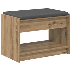 vidaXL Hall Bench Artisan Oak 63 x 38 x 45 cm