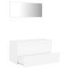 vidaXL 2 Piece Bathroom Furniture Set White Engineered Wood