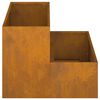 vidaXL Garden Planter Rusty 100 x 60 x 45 cm Weathering Steel