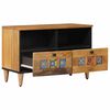 vidaXL TV Cabinet with Drawer Natural 70 x 33 x 46 cm Solid Mango Wood