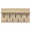 vidaXL Wall-Mounted Coat Rack with Shelf Sonoma Oak 80 x 40 x 12 cm