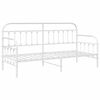 vidaXL Daybed Frame White 75 x 190 cm Powder-Coated Steel