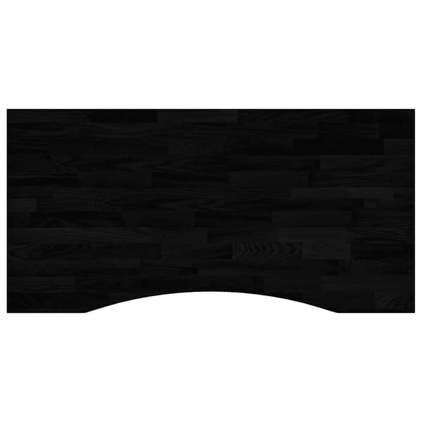 vidaXL Desk Top Dark Brown 100x50x2.5 cm Solid Wood Oak Rectangular