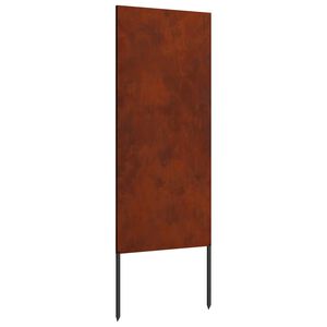 vidaXL Garden Privacy Screen Rusty 50 x 140 cm Weathering steel