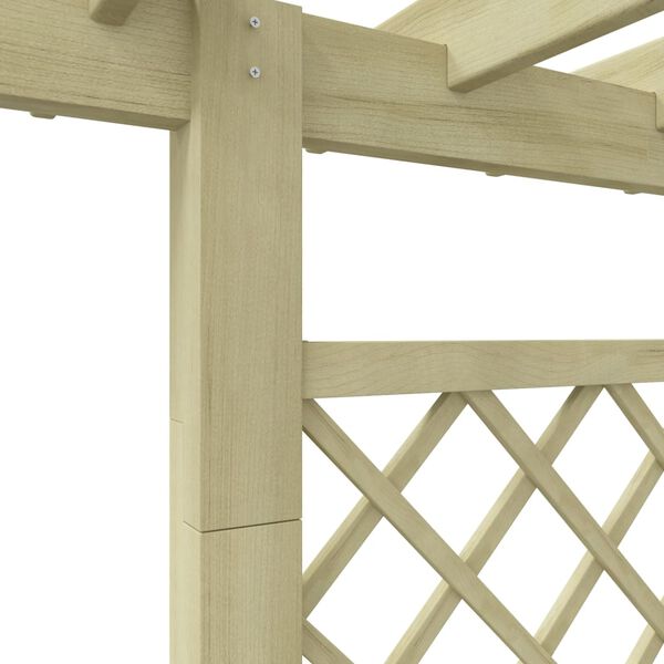 vidaXL Garden Pergola Planter 162x56x204 cm Wood