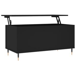 vidaXL Coffee Table Black 90x44.5x45 cm Engineered Wood