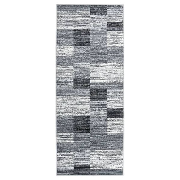 vidaXL Runner Rug BCF Grey 80x200 cm