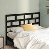 vidaXL Bed Headboard Black 141x4x100 cm Solid Wood Pine
