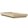 vidaXL Bed Frame with LED Lights without Mattress Sonoma Oak 90x200cm