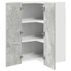 vidaXL Hanging Cabinet Concrete Grey and White 57 x 57 x 80 cm