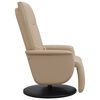vidaXL Massage Recliner Chair with Footrest Cappuccino Faux Leather