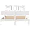 vidaXL Bookcase Bed without Mattress White 160x200 cm Solid Wood Pine