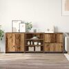 vidaXL Sideboard 3 pcs Old Wood 70 x 41 x 75 cm Engineered Wood