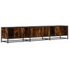 vidaXL TV Cabinet Smoked Oak 210x35x41 cm Engineered Wood