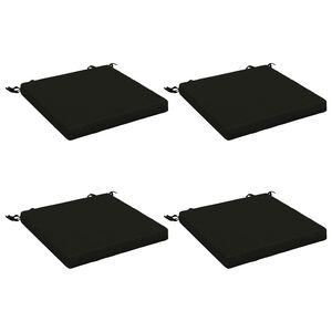 vidaXL 4-Piece Seat Cushions SOEST 4 pcs 100% Polyester Black