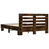 vidaXL Bed Frame without Mattress Smoked Oak 120x200 cm